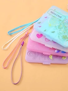 1入組愛心圖案隨機口罩盒 - 彩色 - 查看 5