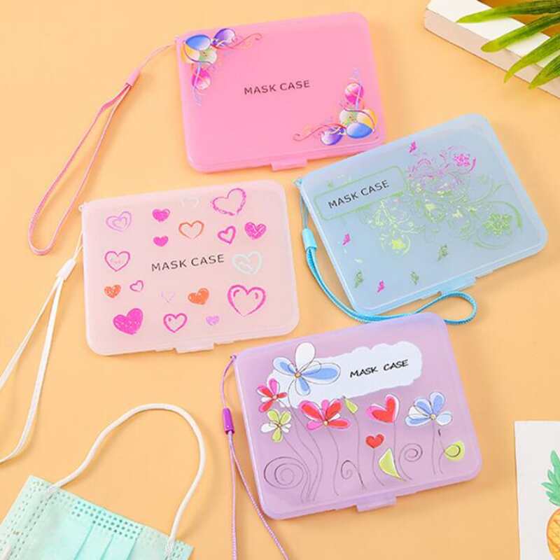 

1pc Flower Print Random Face Cover Storage Box, Multicolor