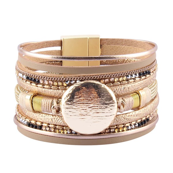 

PU Layered Bracelet, Multicolor