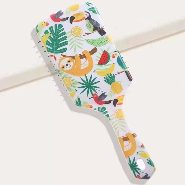 

Plant Pattern Hair Comb, Multicolor