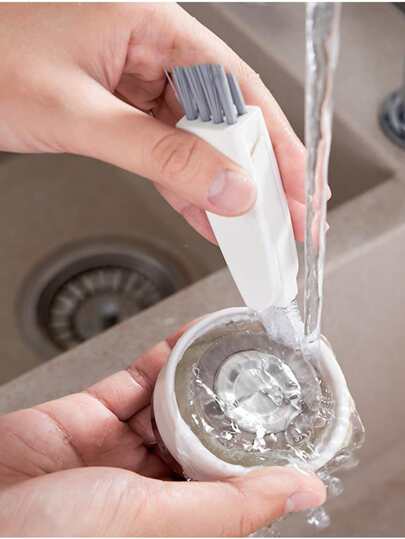 1pc Bottle Lid Cleaning Brush, Small Gap Brush For Home,Kitchen,Bathroom,Home,Household Supplies