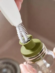 1 件装瓶盖清洁刷，小间隙刷，适用于家庭、厨房、浴室、家居、家居用品 - 白色 - 查看 4