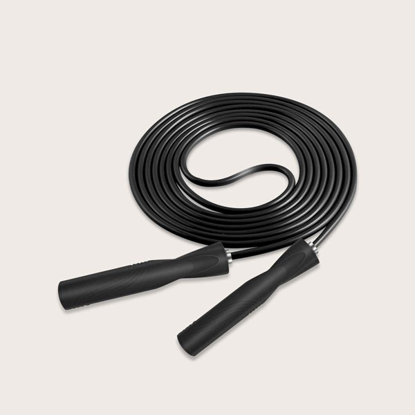 

1pc Plain Sports Skipping Rope, Black