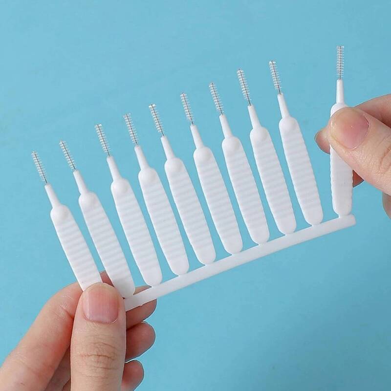 

10pcs Solid Color Shower Cleaning Brush, White