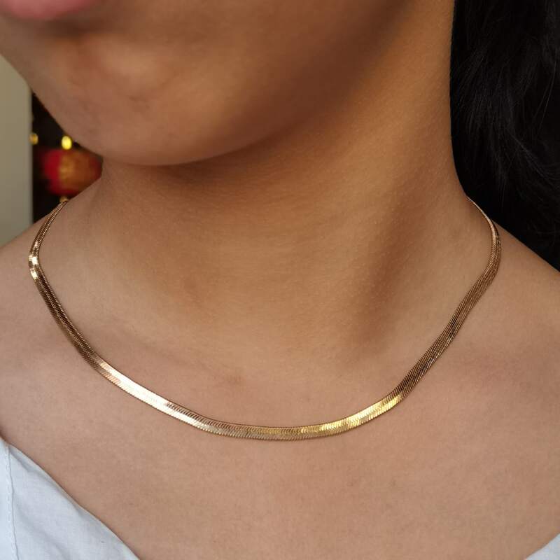 

Minimalist Chain Necklace, Gold