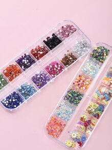 Professional 10pcs/set Nail Brush Set With Nail Jewelry Nail Tool Use For Diy Nail Art - Multicolor - View 4