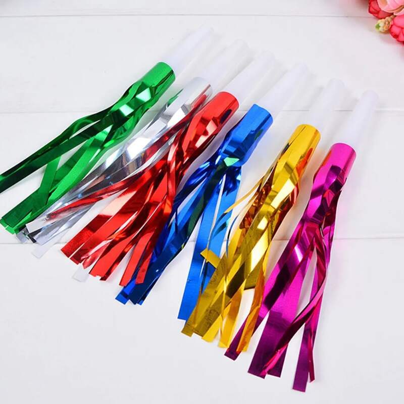 

6pcs Party Tassel Whistle, Multicolor
