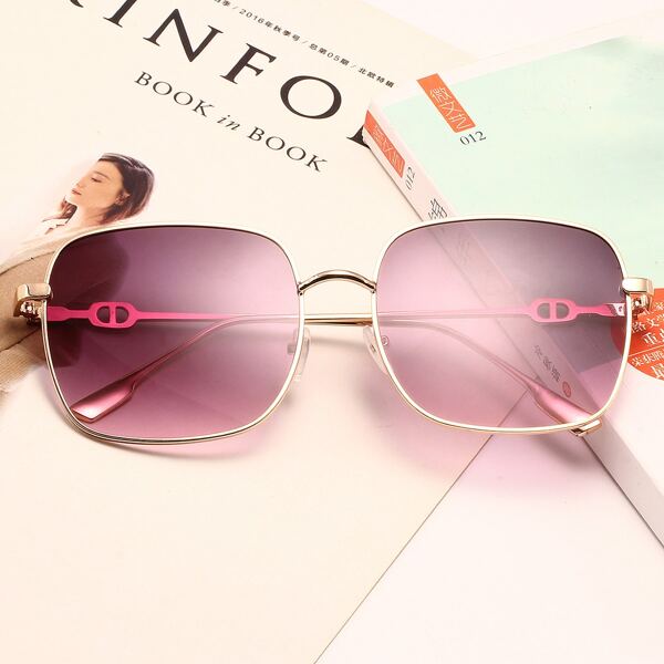 

Men Metal Frame Sunglasses, Purple