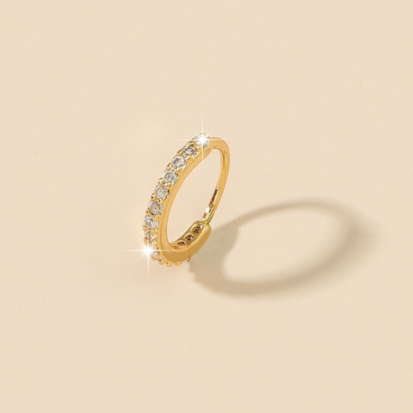 

Zircon Decor Nose Ring, Gold