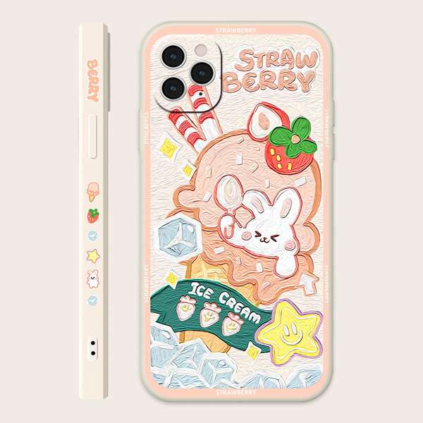 

Cartoon Graphic Phone Case, Multicolor