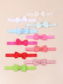 bilicaca 10pcs/Pack Baby Headband, Practical & Versatile, Minimalist Design - Multicolor - View 2