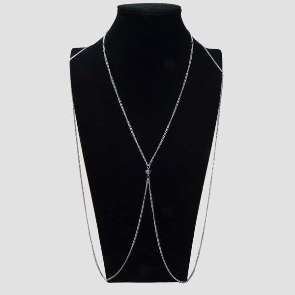 

Минималистичная цепочка для тела, Серебряные