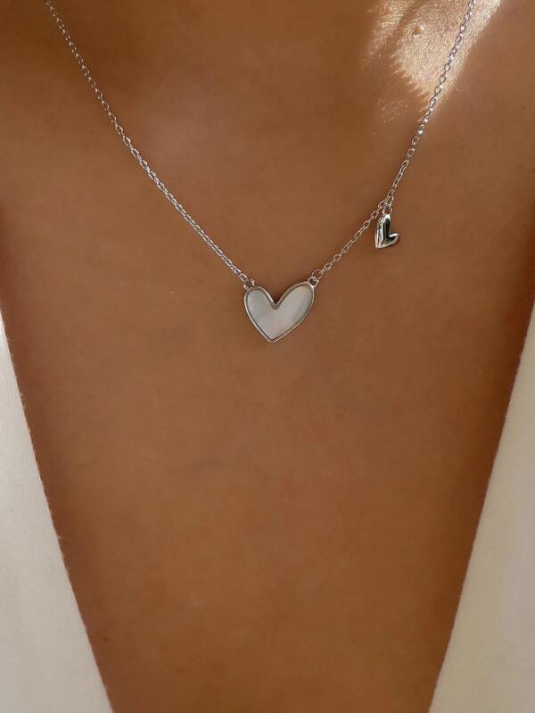 Heart Charm Necklace Valentines,Mom,Mother,Mother's Day,Gift