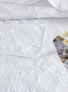 Solid Color Bedspread - White - View 4