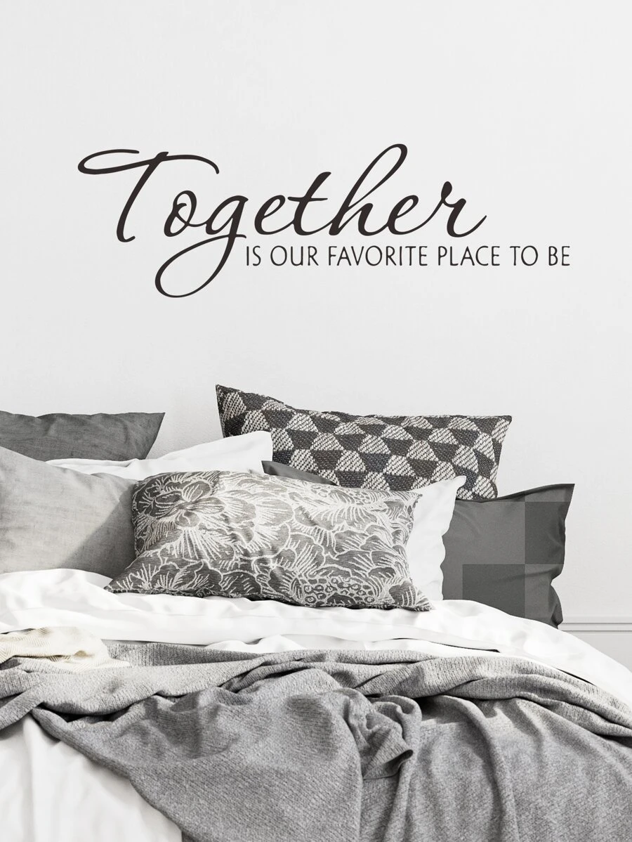 1 miếng dán tường hình chữ cái, nhãn dán, decal dán tường, decal vinyl trang trí nhà cửa, vật dụng trang trí mùa xuân làm mới ngôi nhà của bạn, nhãn dán trang trí lễ hội quà tặng sinh nhật tốt nghiệp - màu đen - Xem 1