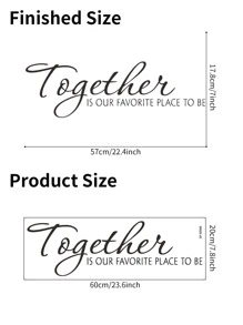 1 miếng dán tường hình chữ cái, nhãn dán, decal dán tường, decal vinyl trang trí nhà cửa, vật dụng trang trí mùa xuân làm mới ngôi nhà của bạn, nhãn dán trang trí lễ hội quà tặng sinh nhật tốt nghiệp - màu đen - Xem 3