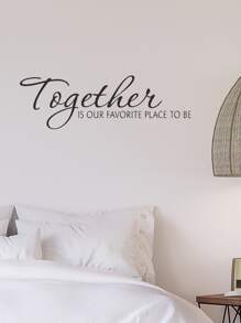 1 miếng dán tường hình chữ cái, nhãn dán, decal dán tường, decal vinyl trang trí nhà cửa, vật dụng trang trí mùa xuân làm mới ngôi nhà của bạn, nhãn dán trang trí lễ hội quà tặng sinh nhật tốt nghiệp - màu đen - Xem 4