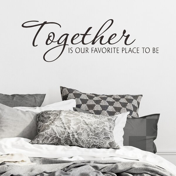 

1pc Letter Graphic Wall Sticker, Black