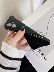 Funda para móvil con patrón de corazón - Negro - Ver 5