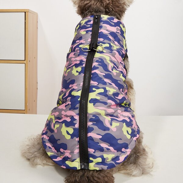 

Camo Pattern Pet Jacket, Multicolor