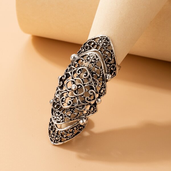 

Hollow Out Ring, Antique silver