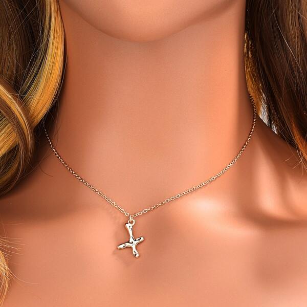 

18K Gold Plated Letter Charm Necklace