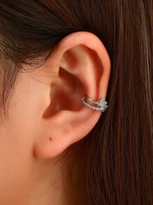 Cubic Zirconia Butterfly Ear Cuff