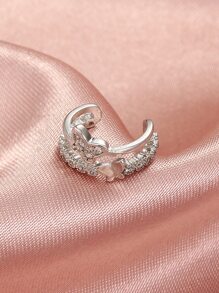 Cubic Zirconia Butterfly Ear Cuff