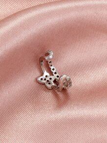 Cubic Zirconia Butterfly Ear Cuff