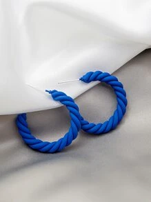 Xoắn hoa tai mở - Màu xanh lam - Xem 1