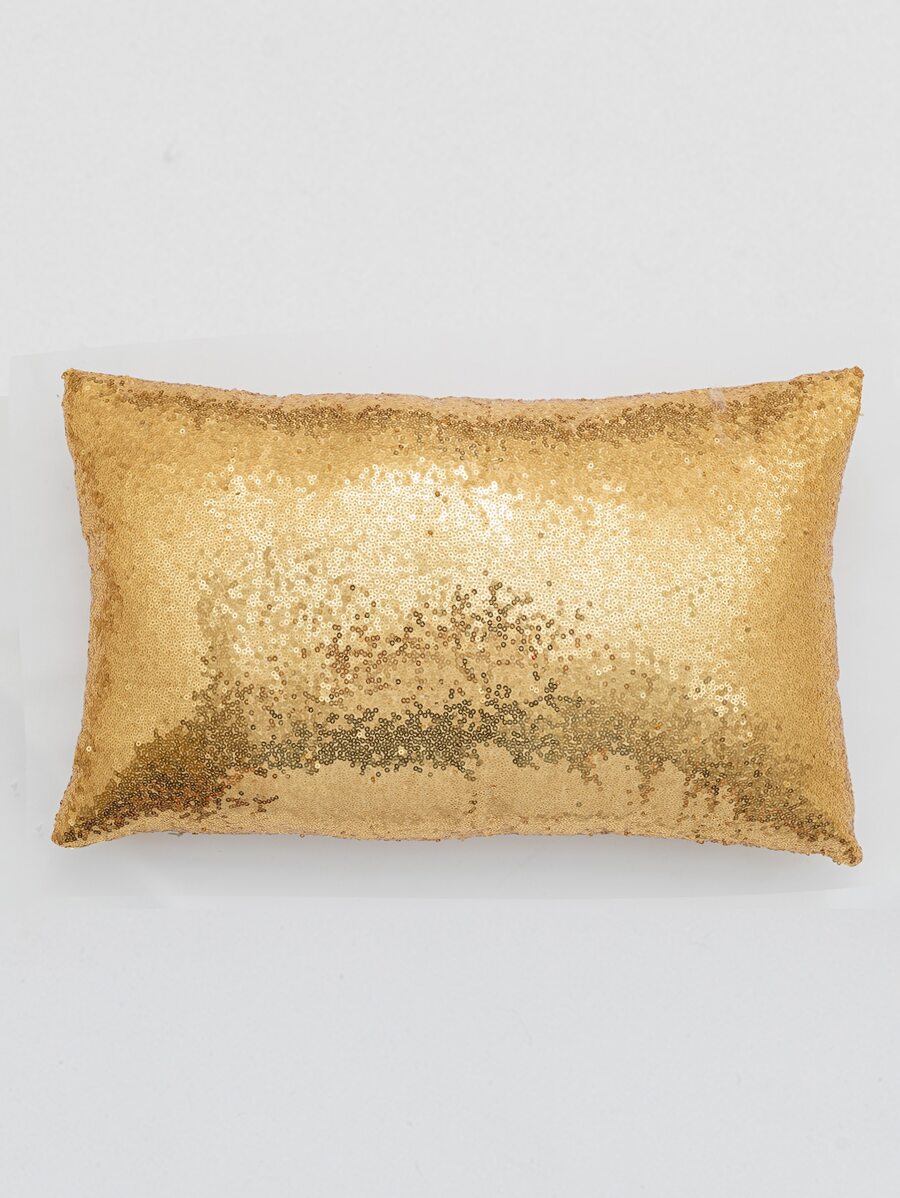 亮片腰枕枕套不附內芯 - 金色 - 查看 1