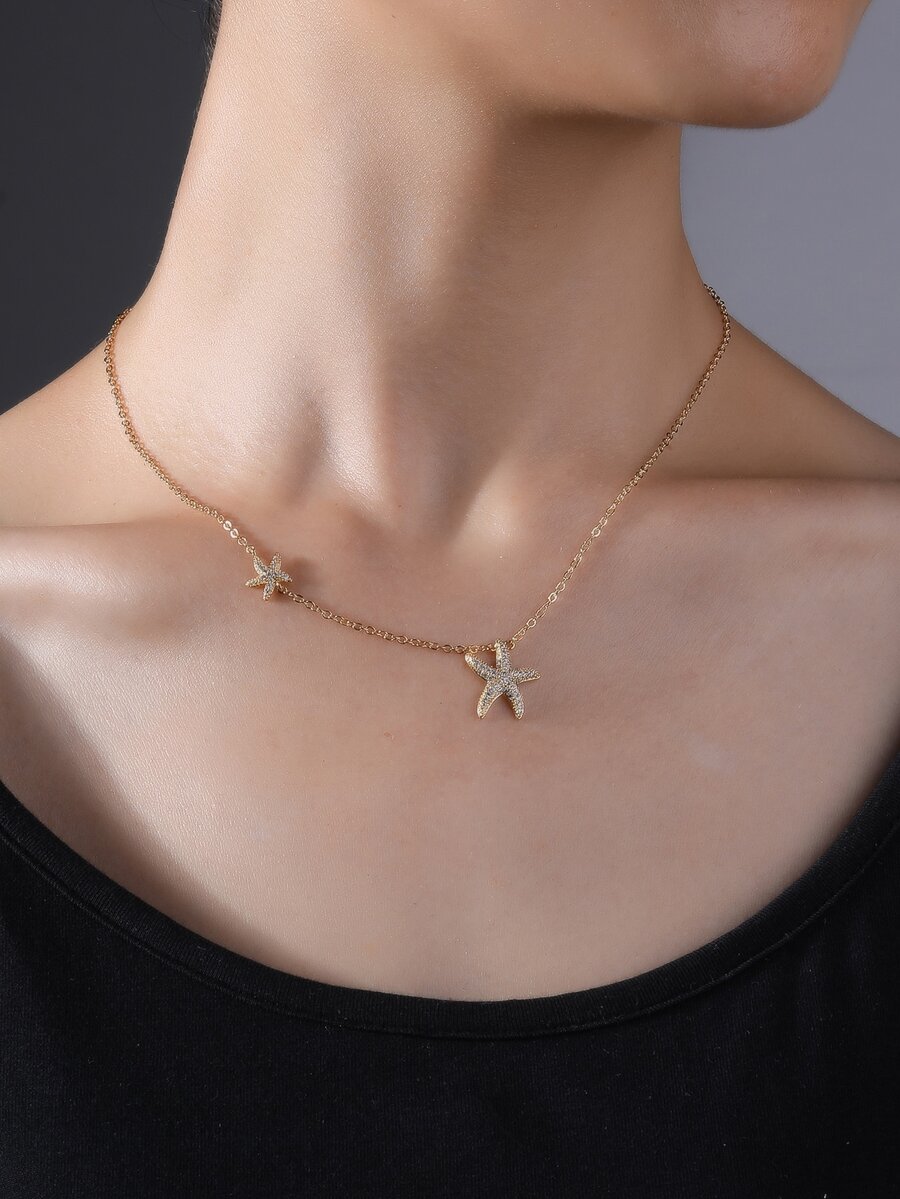 Collar estrella de mar - Amarillo Oro - Ver 1