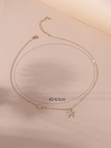 Collar estrella de mar - Amarillo Oro - Ver 3