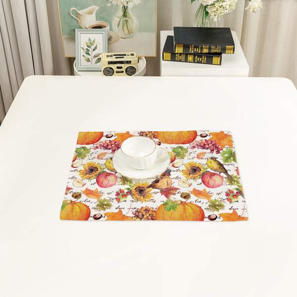 

Pumpkin Print Placemat, Multicolor