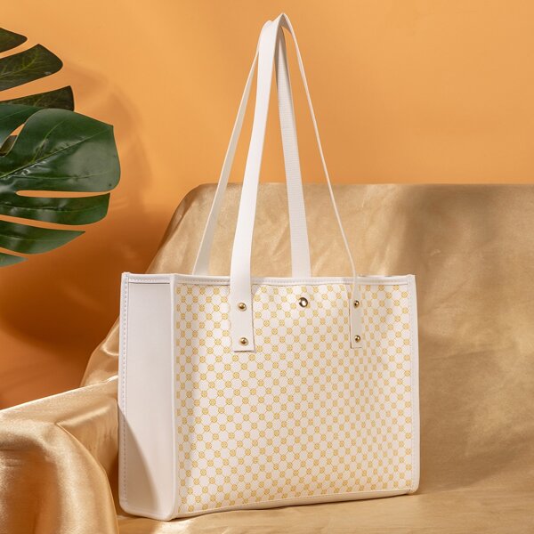 

All Over Print Shoulder Tote Bag, Multicolor