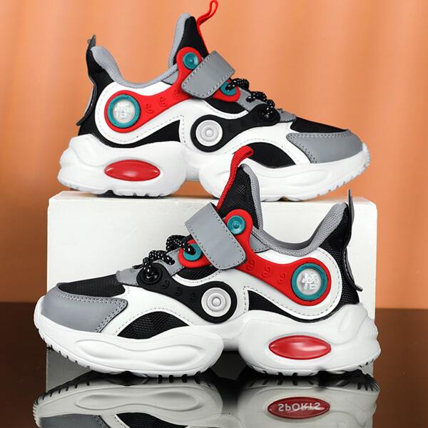 

Boys Colorblock Velcro Strap Sneakers, Multicolor