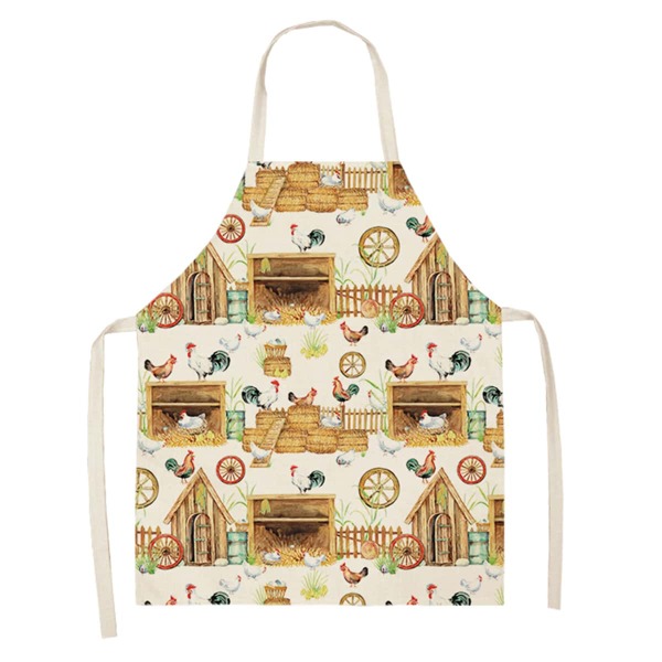 

Chicken Print Apron, Multicolor