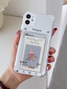 Clear Card Slot Phone Case - Multicolor - View 1
