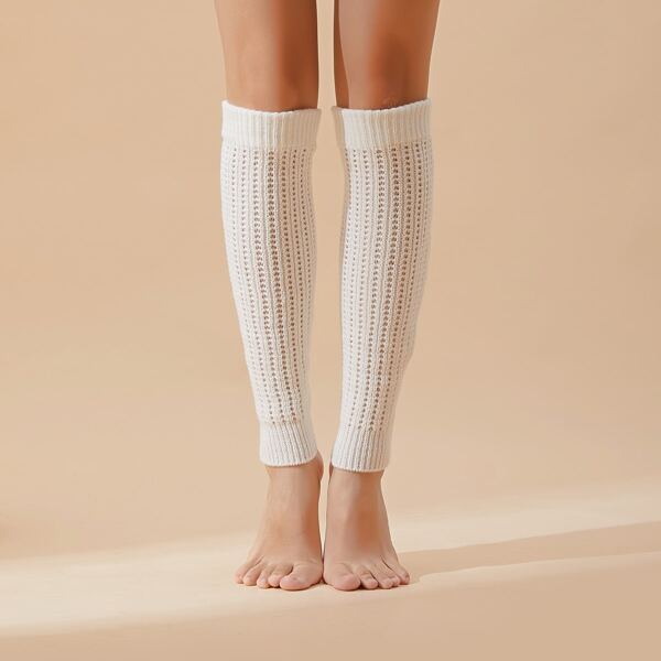 

Knit Leg Warmers, White