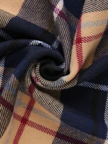 Plaid Print Scarf - Multicolor - View 3