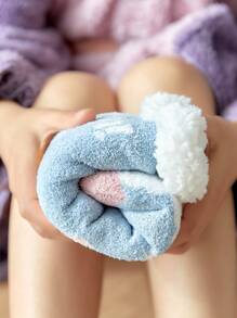 Calcetines suaves con estampado de dibujos animados - Multicolor - Ver 5