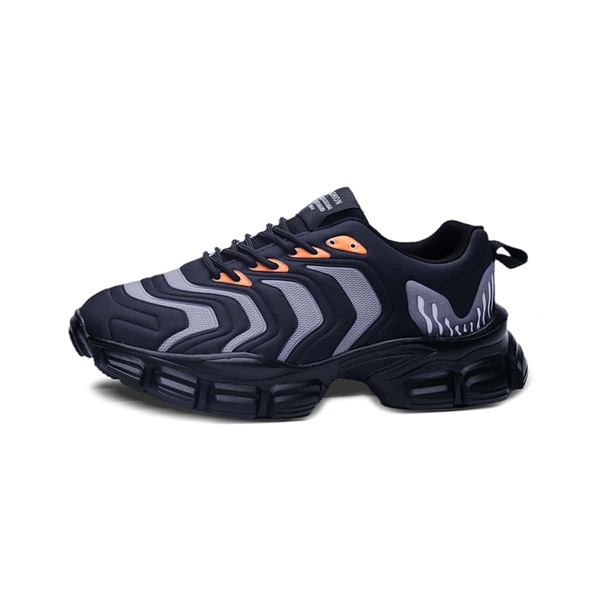 

Men Patch Decor Lace-up Chunky Sneakers, Multicolor