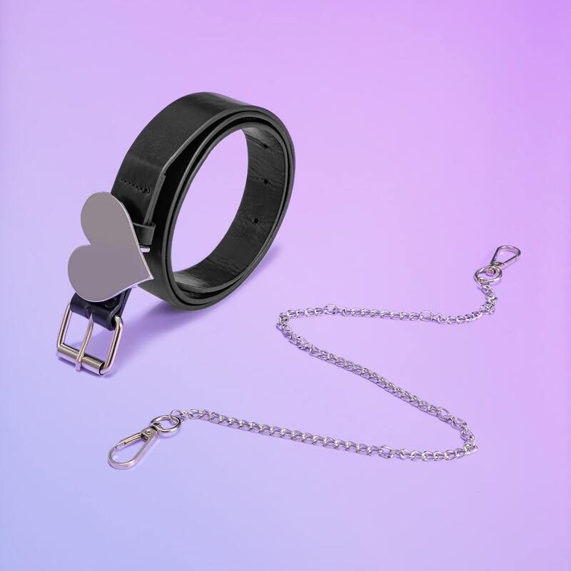 

Chain Decor Belt, Black