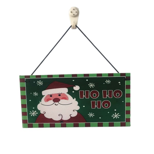 

Christmas Santa & Letter Graphic Wooden Wall Hanging, Multicolor