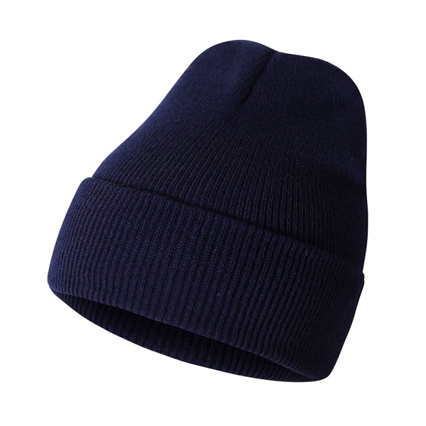 

Solid Knit Beanie, Navy blue