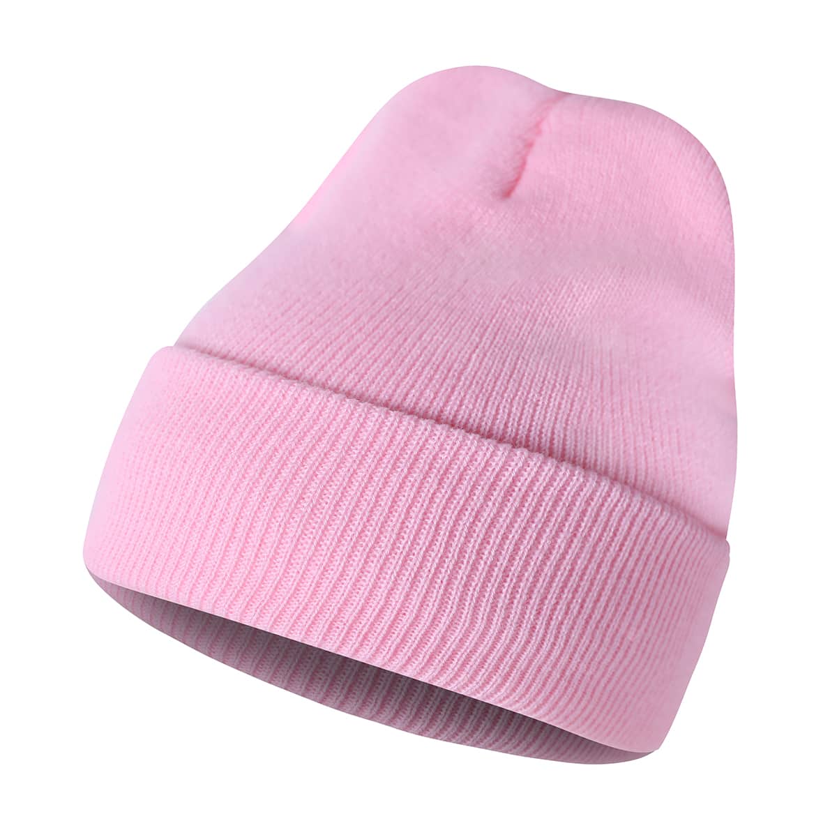 

Solid Knit Beanie, Pink