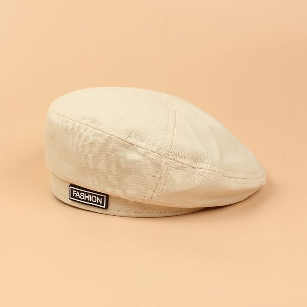 

Letter Label Decor Beret, Beige