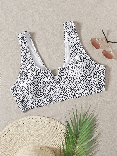Vintage | Swim | Vintage 9s Tropical Hicut Padded Wired Bra Top Bikini