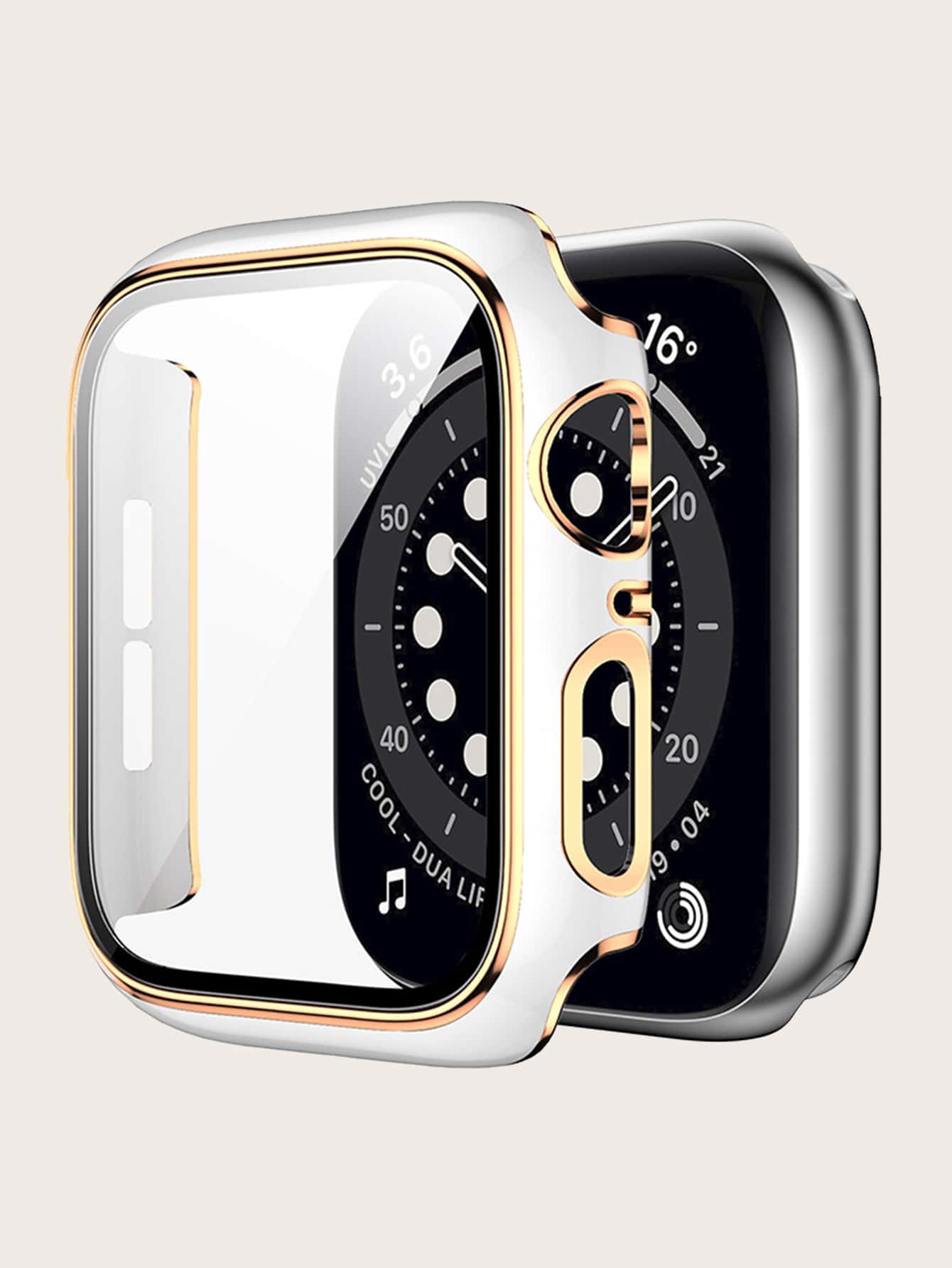 Funda compatible con Apple Watch con diseño de diamante de imitación - Multicolor - Ver 1
