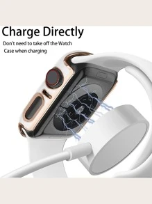 Funda compatible con Apple Watch con diseño de diamante de imitación - Multicolor - Ver 4